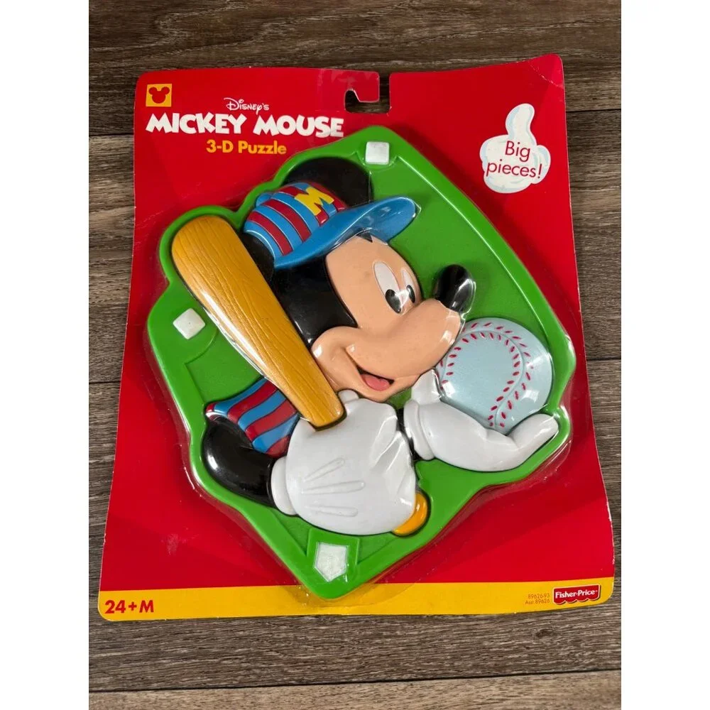 NEW Fisher Price Mickey Mouse Beisbol 3-D puzzle, Disney